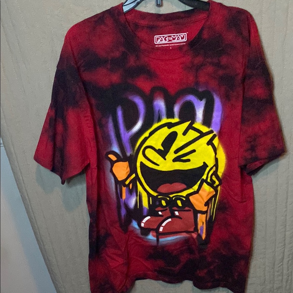Pac-Man Graphic Tie-Dye T-Shirt